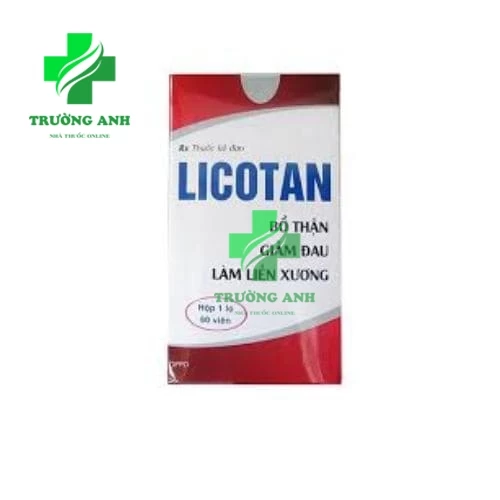 Licotan - Hỗ trợ bổ thận, giảm đau, làm liền xương hiệu quả 